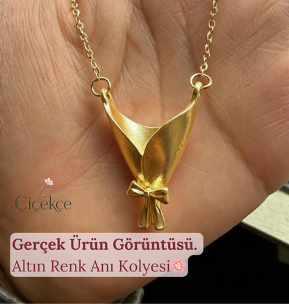 Çiçekçe Anı Kolyesi