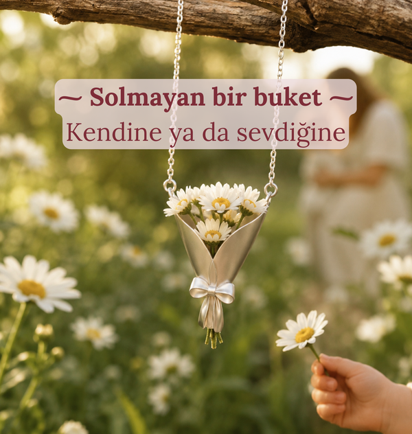 Çiçekçe Anı Kolyesi